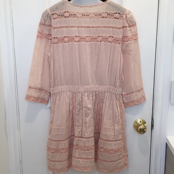 Tularosa Pink Embroidered Dress Size M - Picture 5 of 7